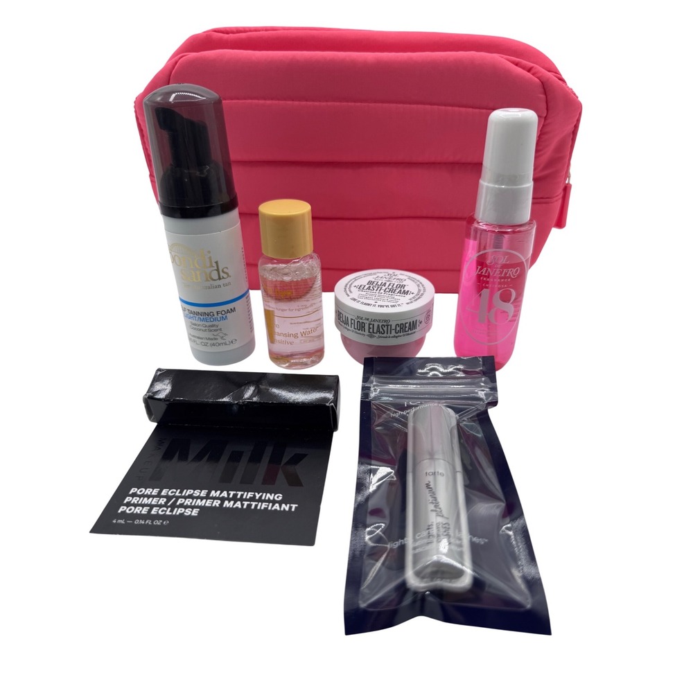 Sol‎ De Janeiro 48 Fragrance Beauty Travel Set Tarte Milk Bundle Makeup Bag Lot